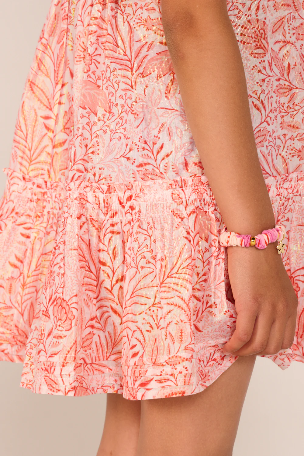 Mini Dress Cruz for girls - Orange Palmarosa - Image 5