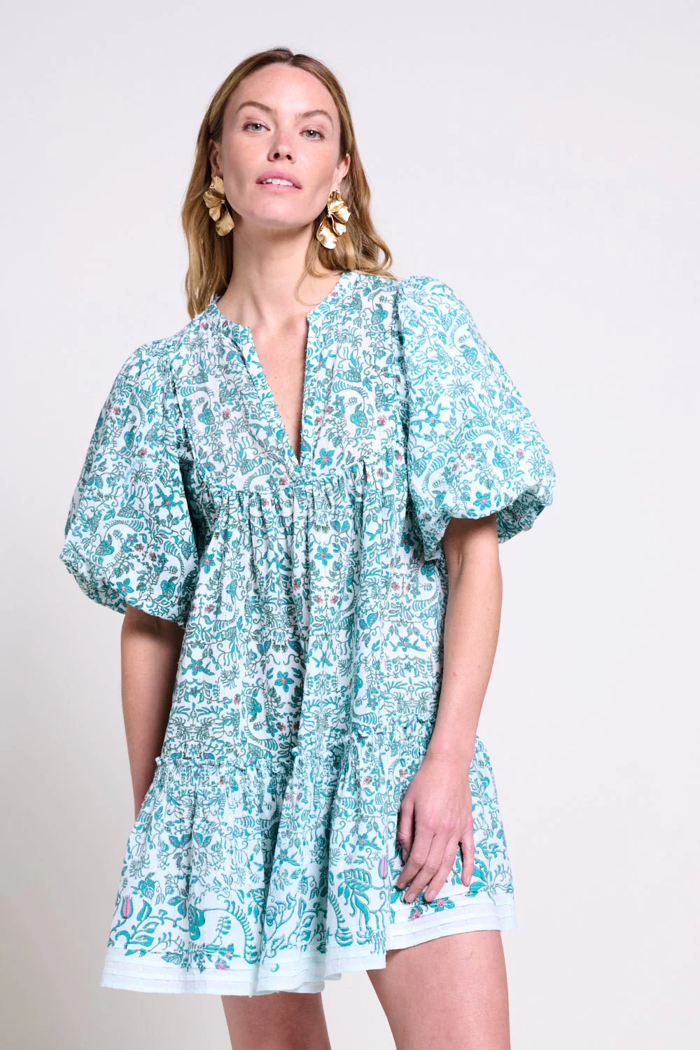 Mini Dress Cruz - Green Tiare