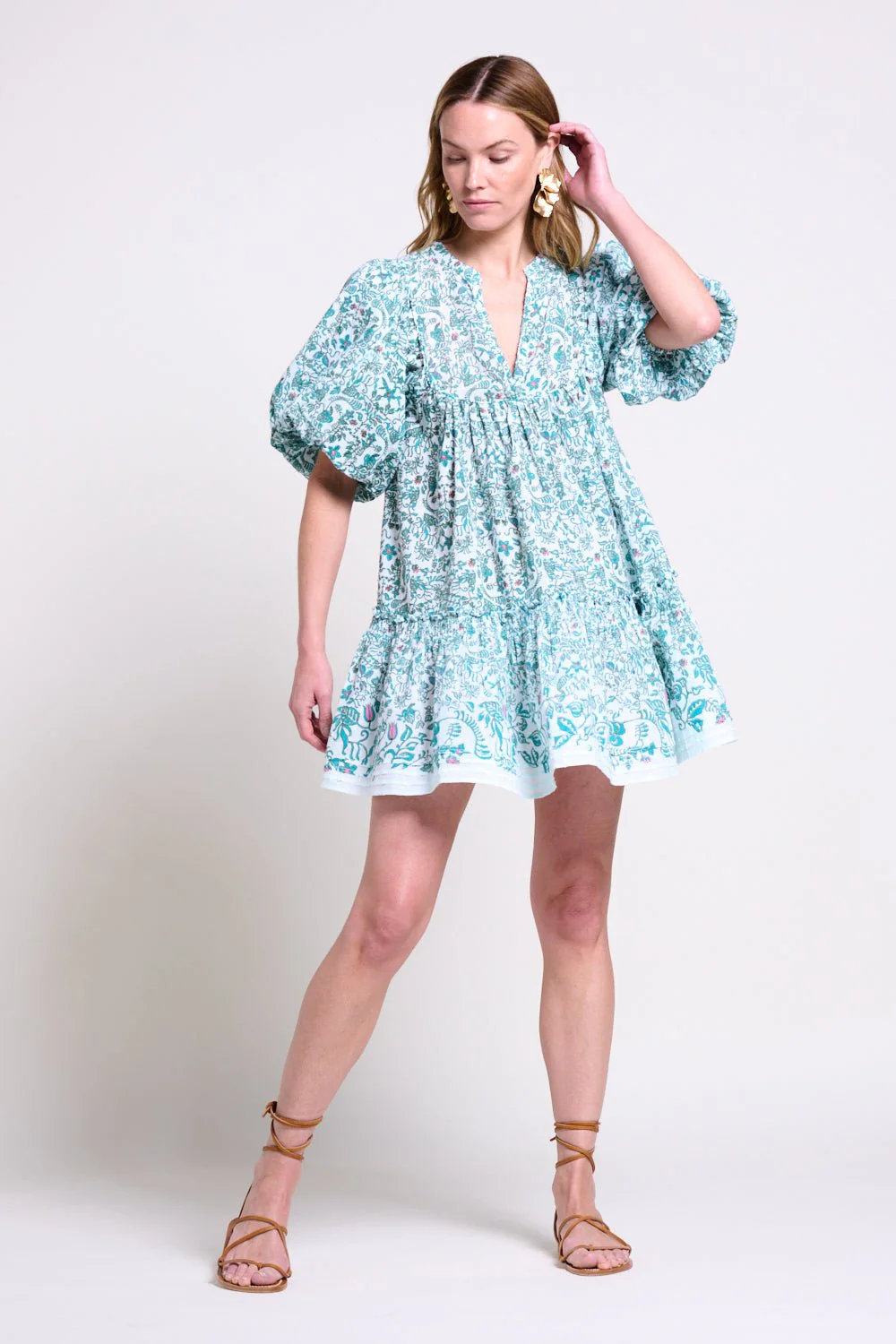 Mini Dress Cruz - Green Tiare - Image 2