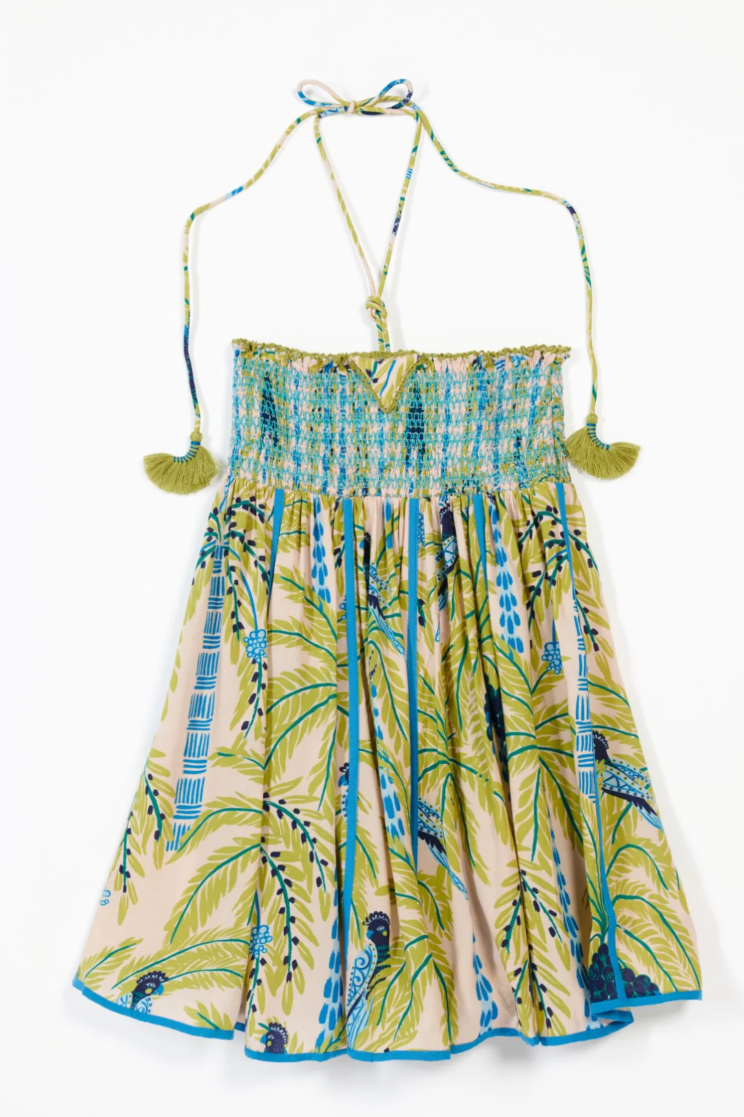 Mini Dress Cycas for girls - Green Mini Palmrott - Image 2