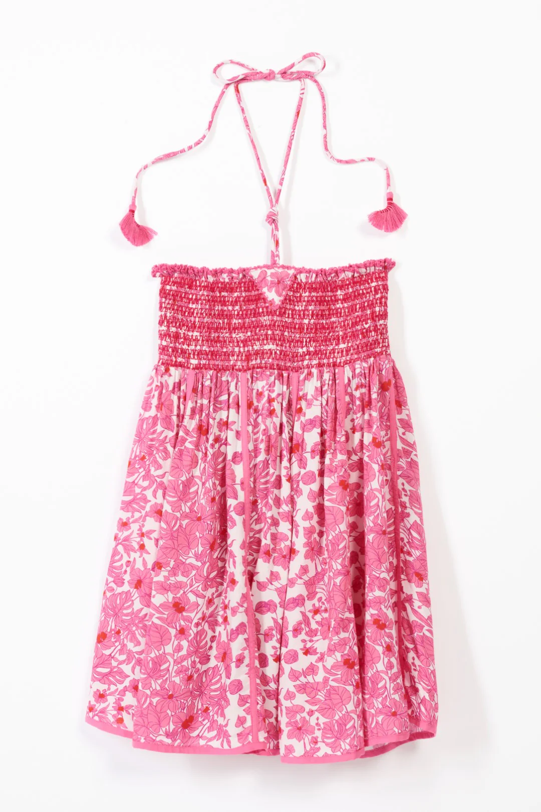 Mini Dress Cycas for girls - Pink Aquaflora - Image 2