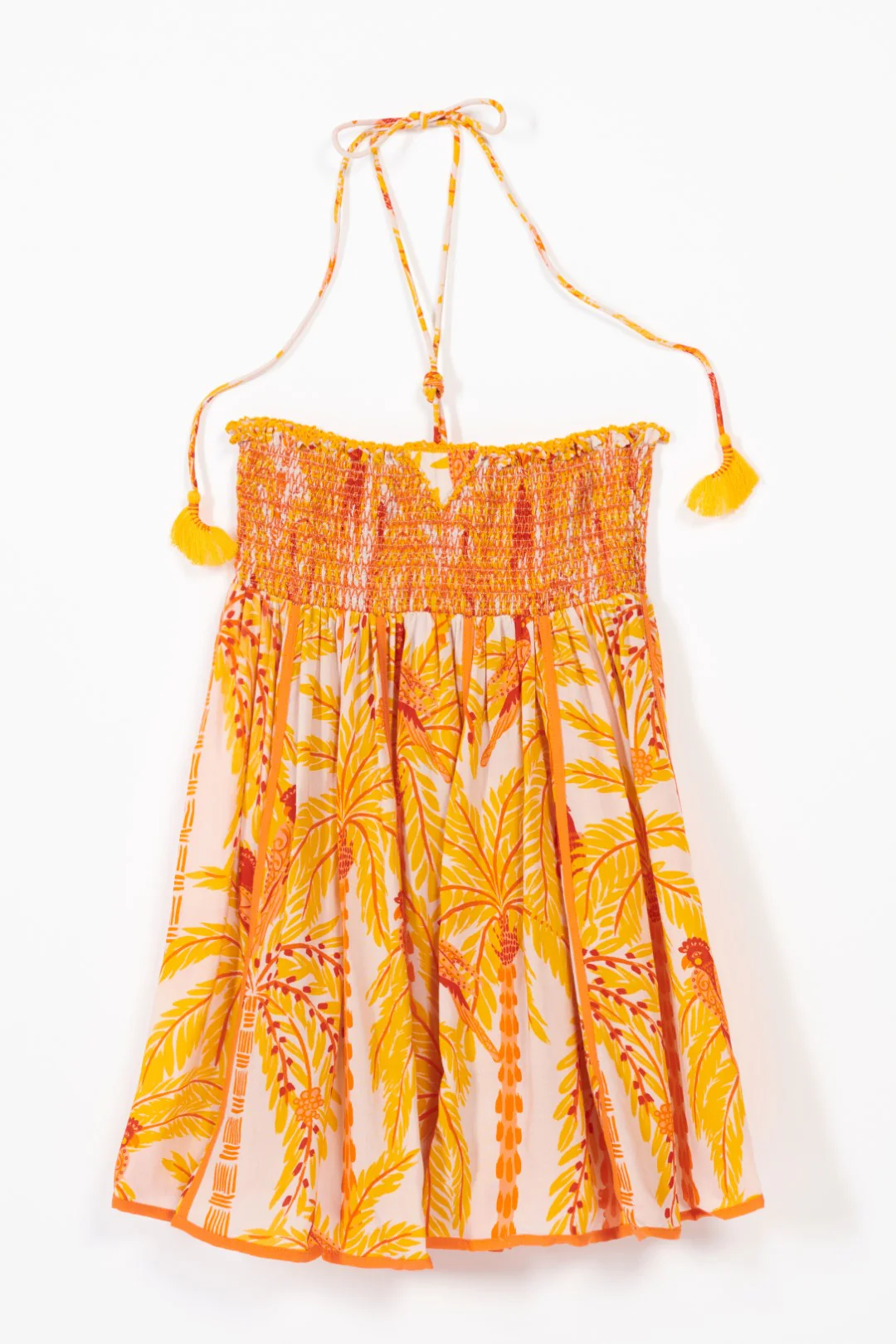 Mini Dress Cycas for girls - Yellow Mini Palmrott - Image 2