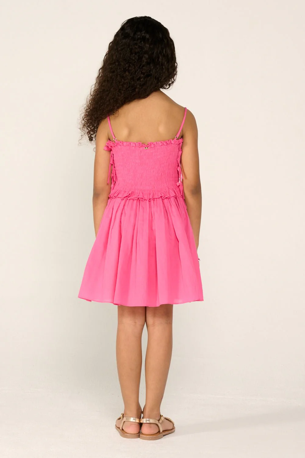 Mini Dress Elena for girls - Pink Malabar - Image 4