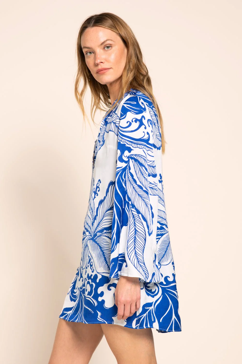Mini Dress Gia - Blue Reef Wave - Image 4