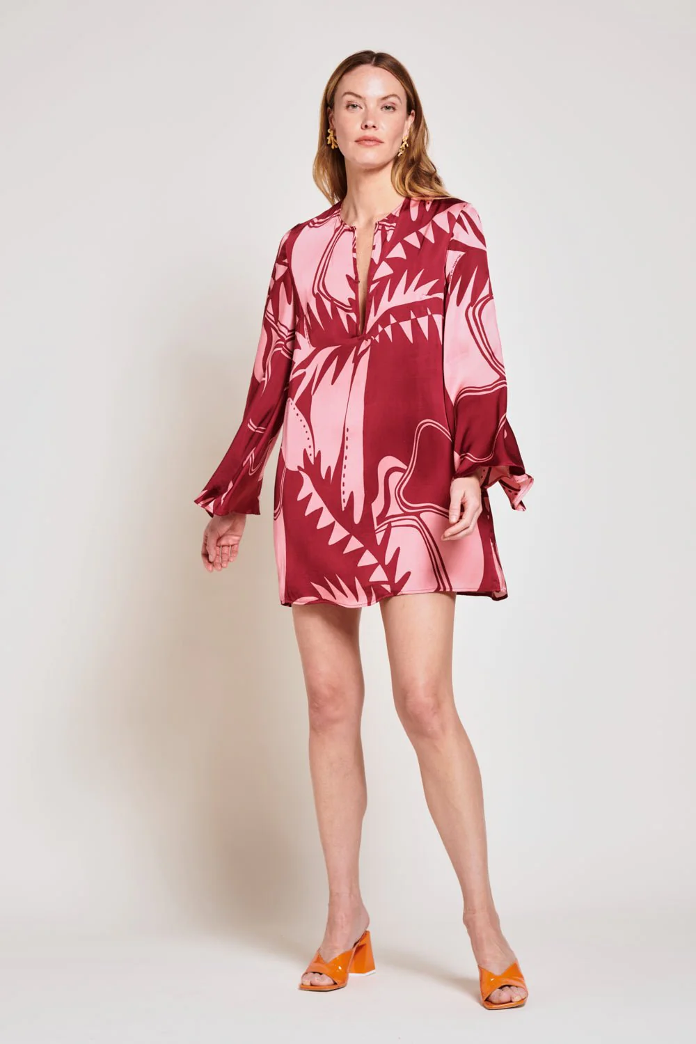 Mini Dress Gia - Bordo Oasis - Image 3