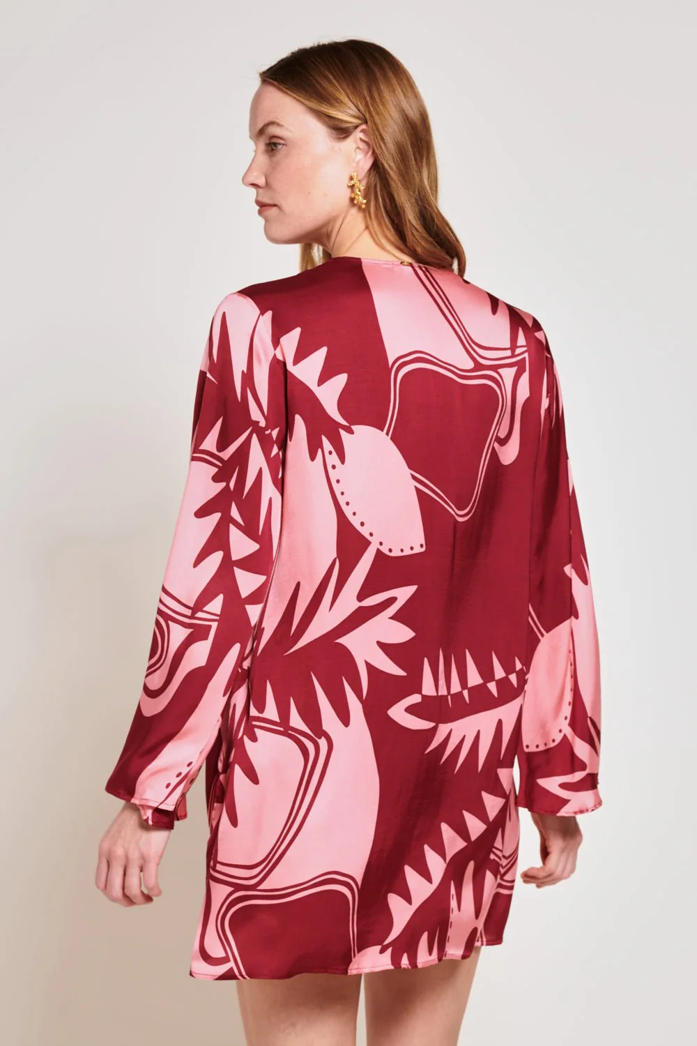 Mini Dress Gia - Bordo Oasis - Image 6