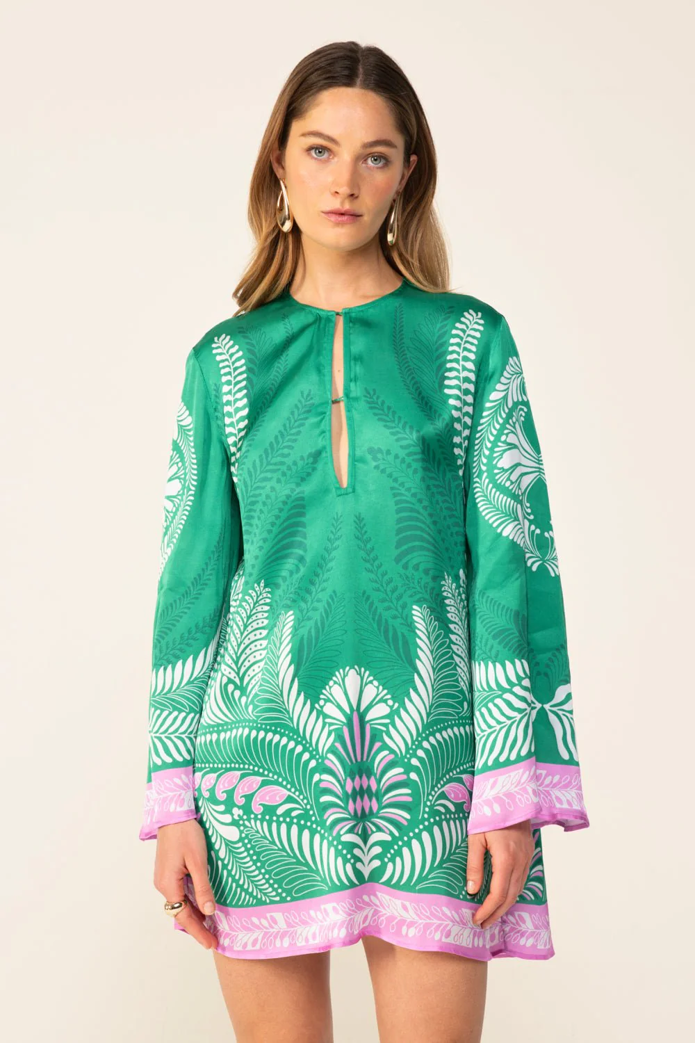 Mini Dress Gia - Green Oolong