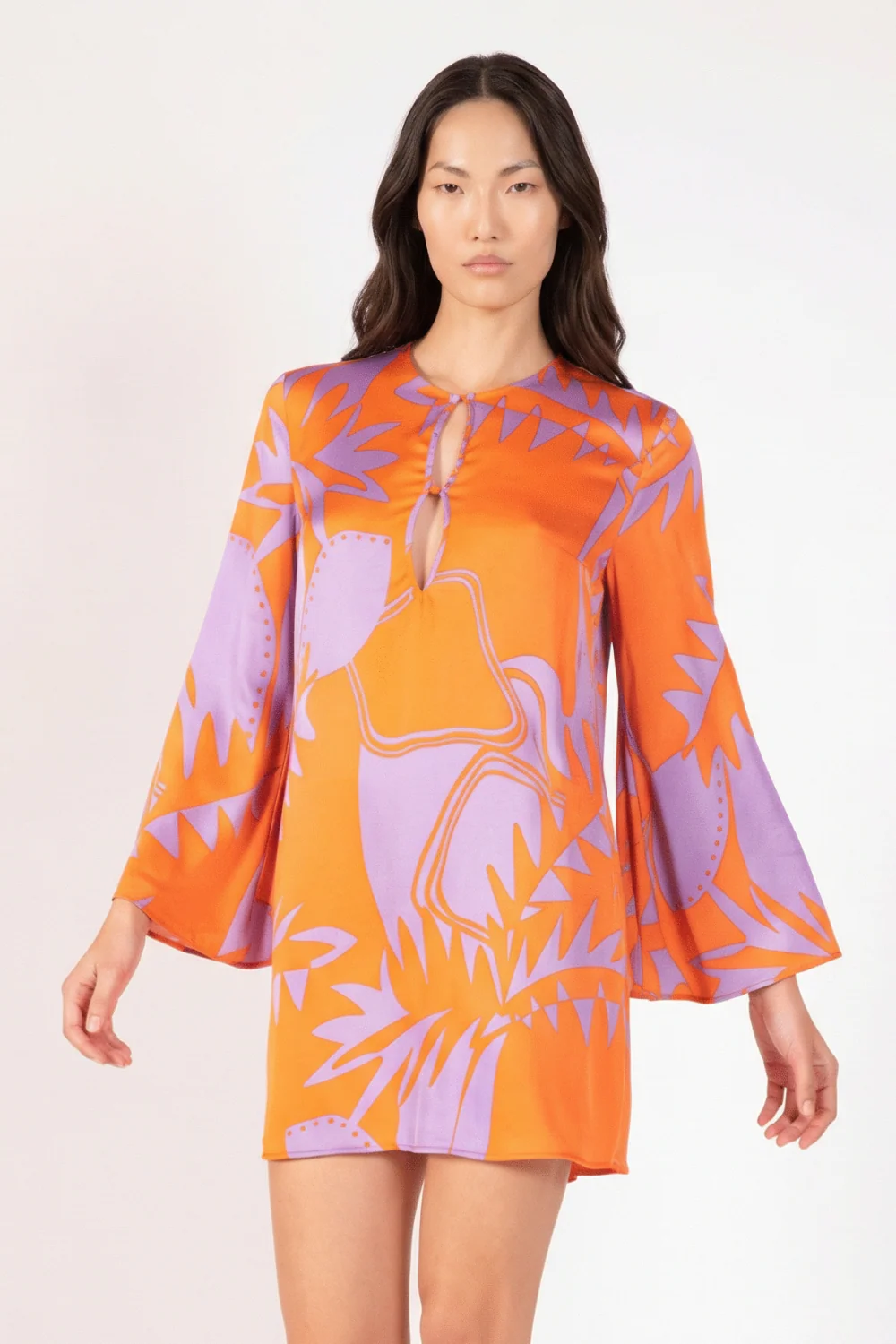 Mini Dress Gia - Orange Oasis