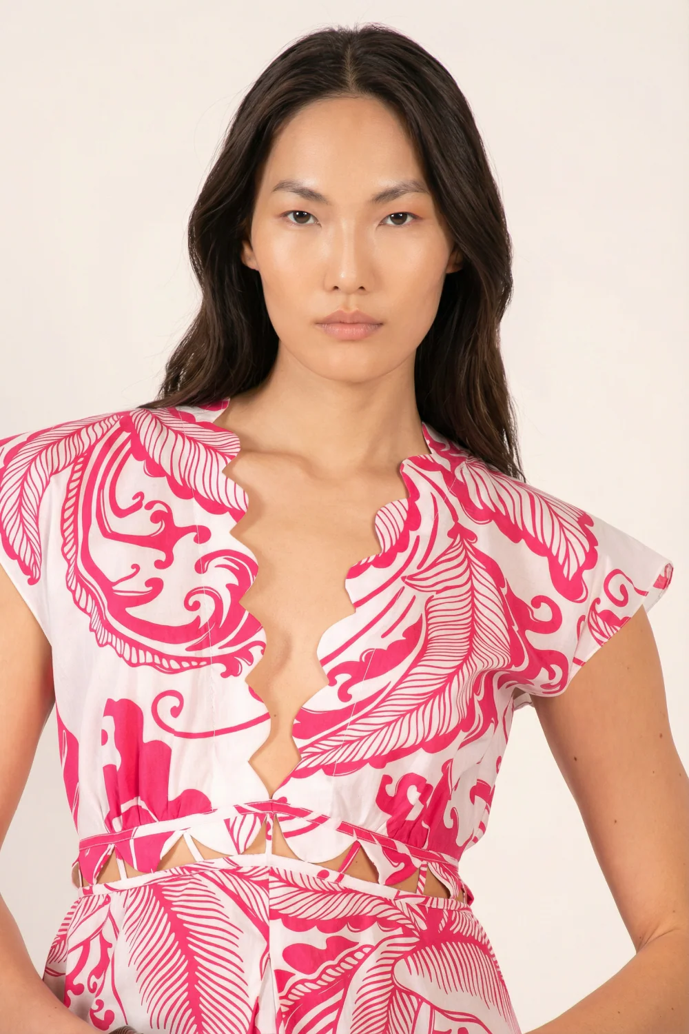 Mini Dress Hazel - Pink Reef Wave - Image 4