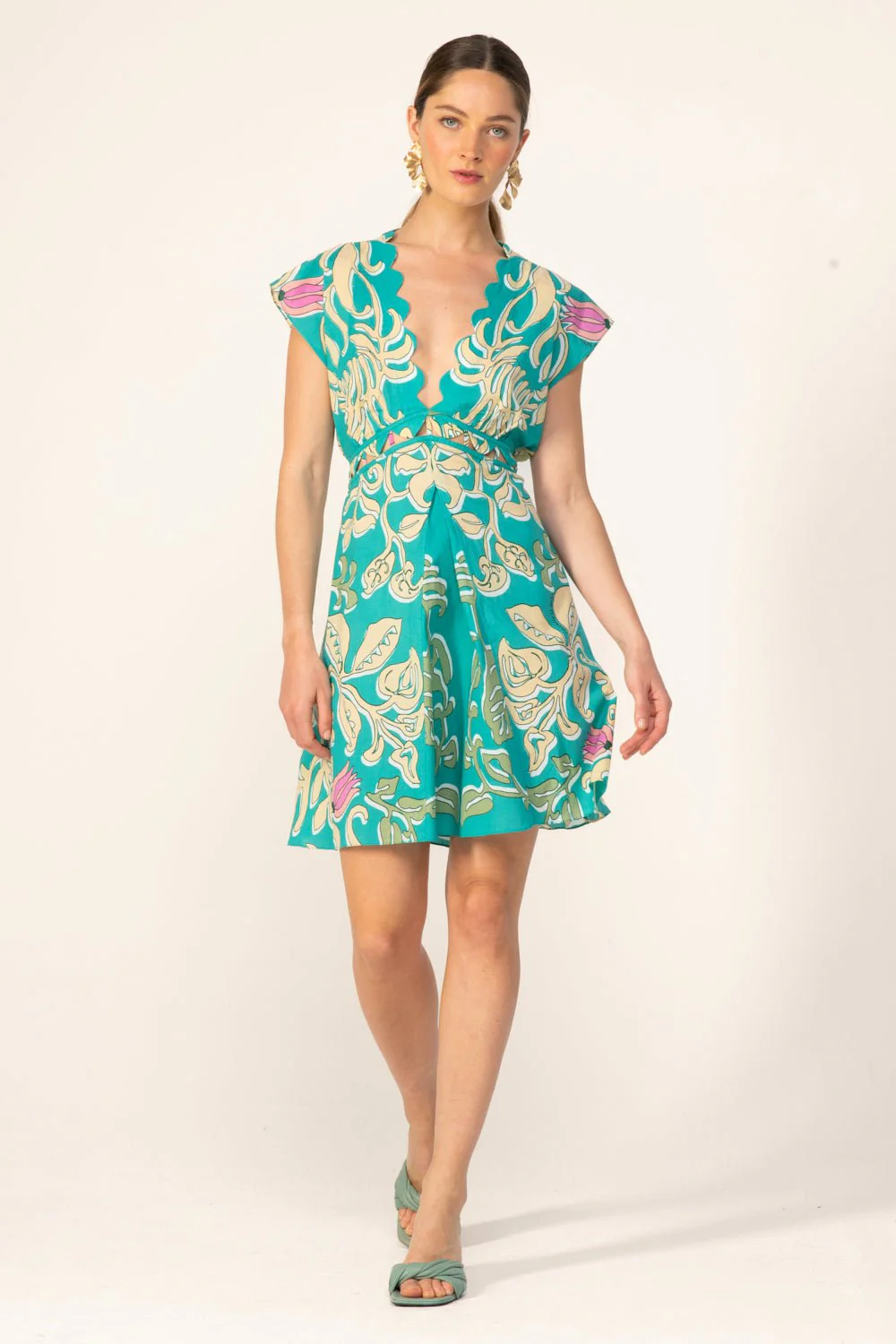 Mini Dress Hazel - Turquoise Ritual - Image 2