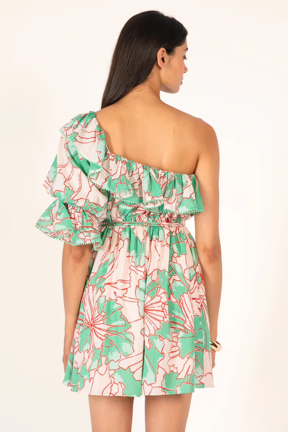 Mini Dress Jenny - Green Petal - Image 3