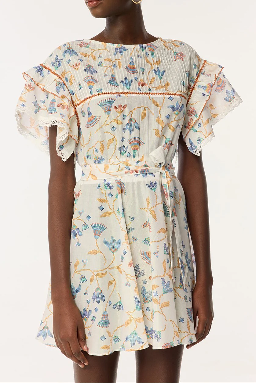 Mini Dress Kora - Blue Ylang Ylang