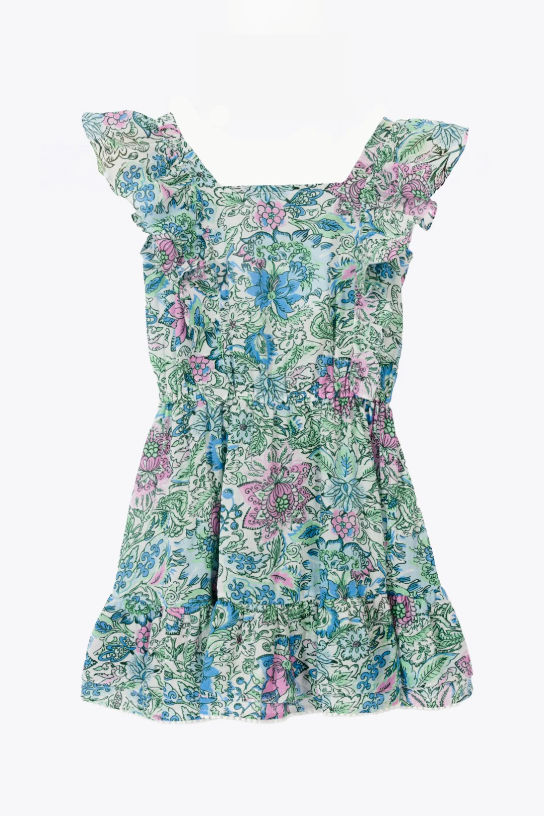 Mini Dress Kora for girls - Blue Nusa - Image 2
