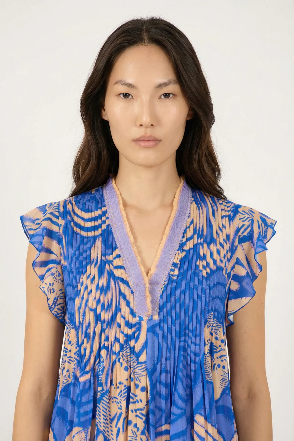 Mini Dress Sasha - Blue Japonism - Image 5