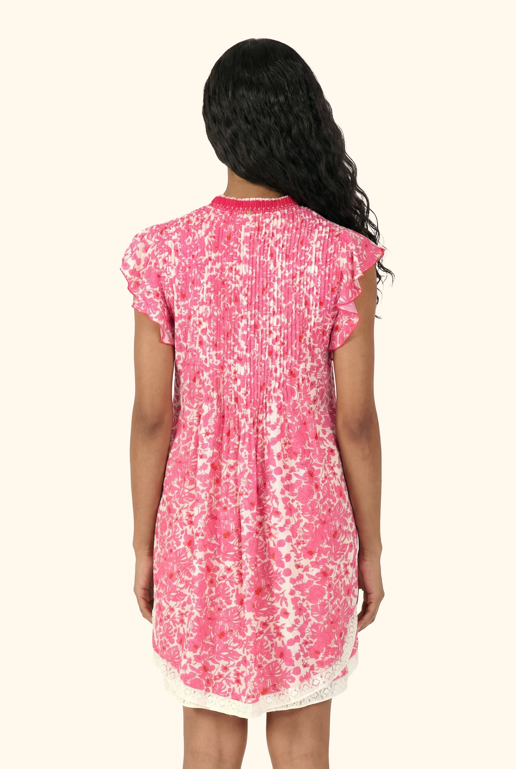 Mini Dress Sasha - Pink Aquaflora - Image 3