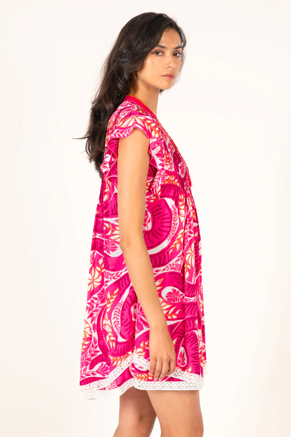 Mini Dress Sasha - Pink Holy Snake - Image 3