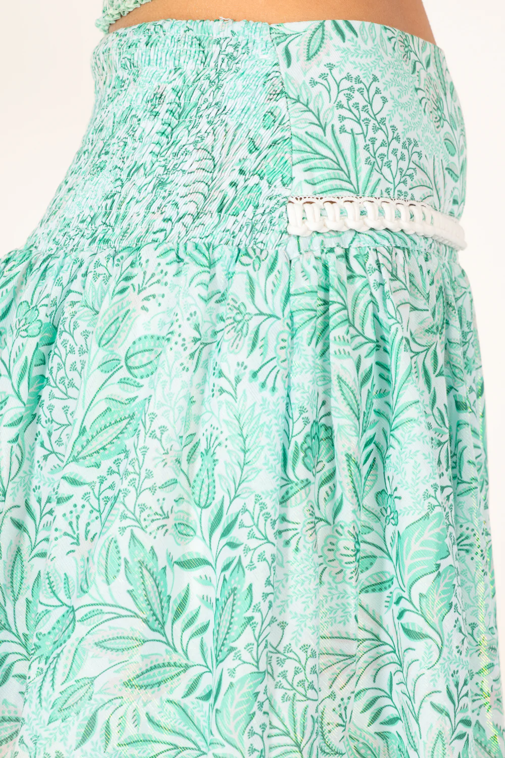 Mini Skirt Angele - Green Palmarosa - Image 5