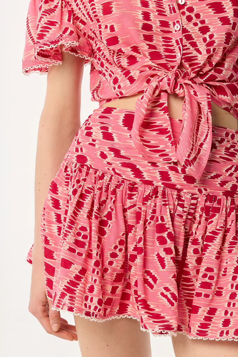 Mini Skirt Colleen - Pink Kalina - Image 2