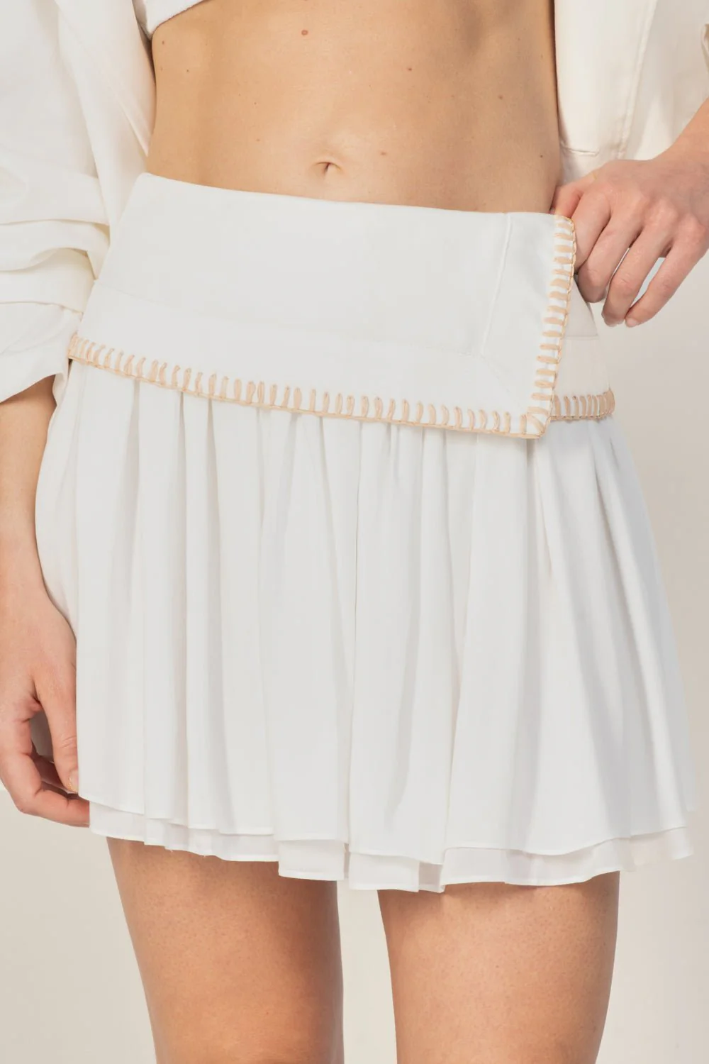 Mini Skirt Isla - Natural White Provence - Image 4