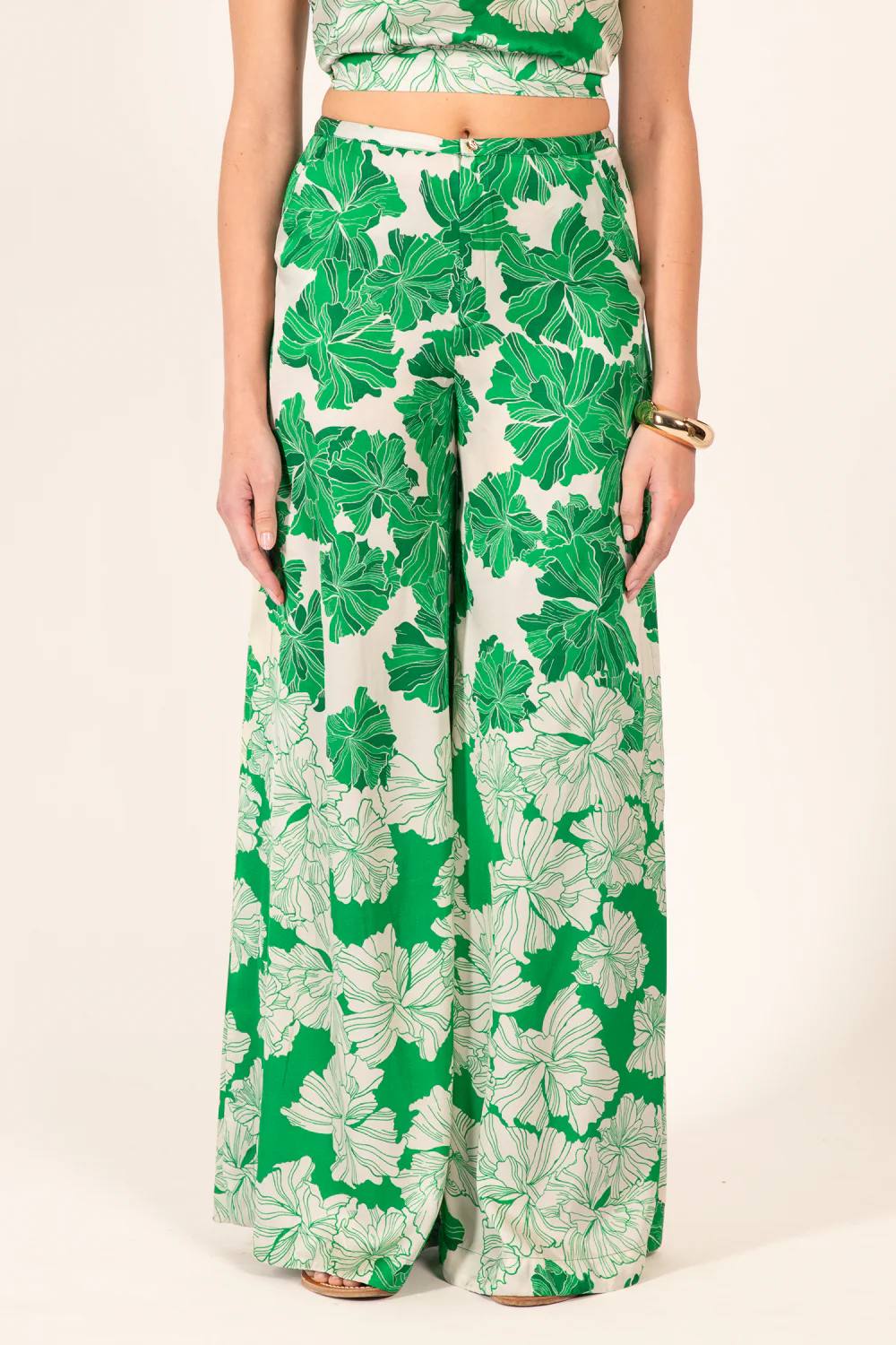 Pant Clea - Green Flower Bunch - Image 3
