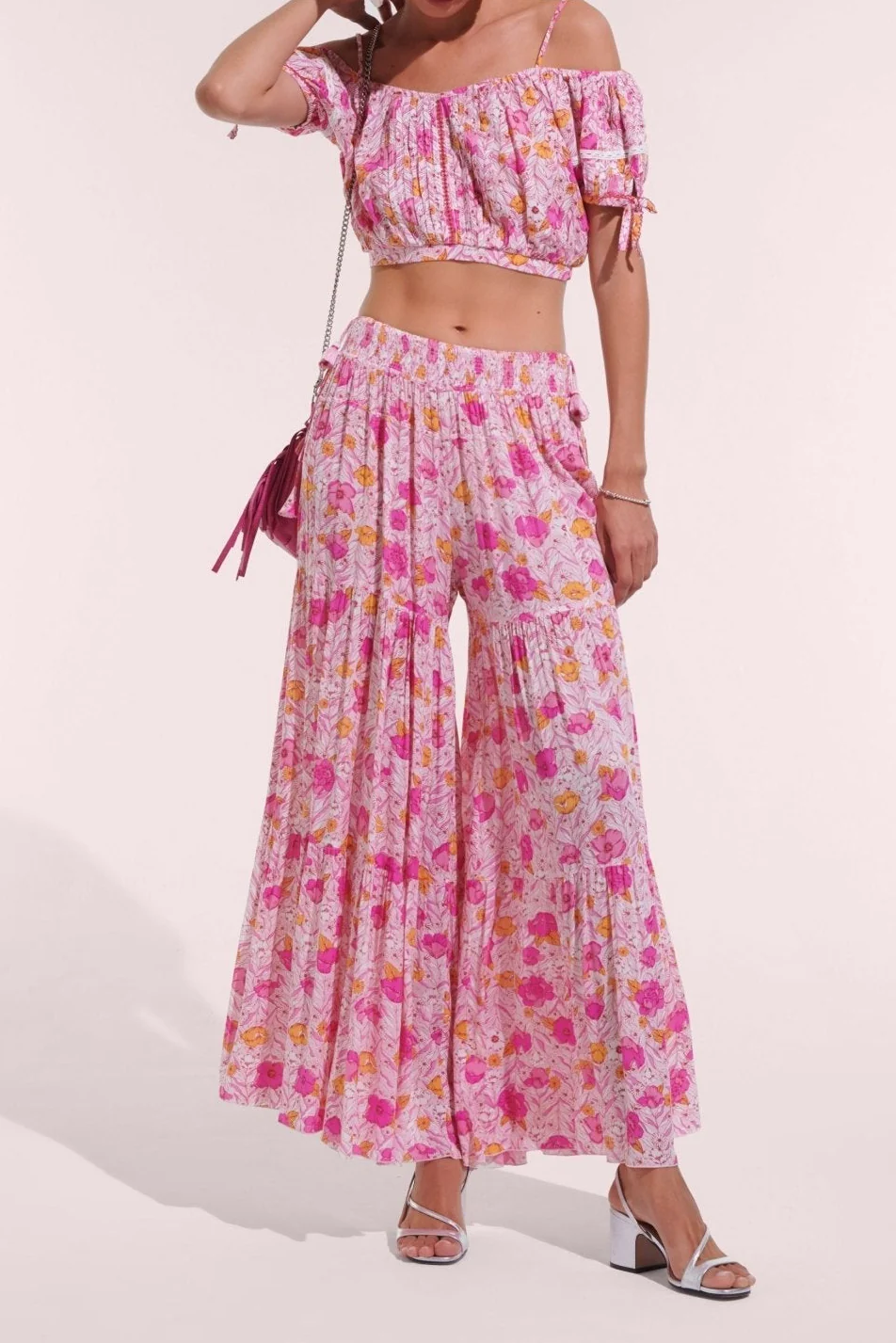 Pant Soledad - Pink Petunia