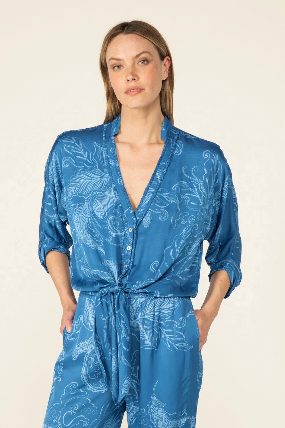 Shirt Azia - Blue Reef - Image 3