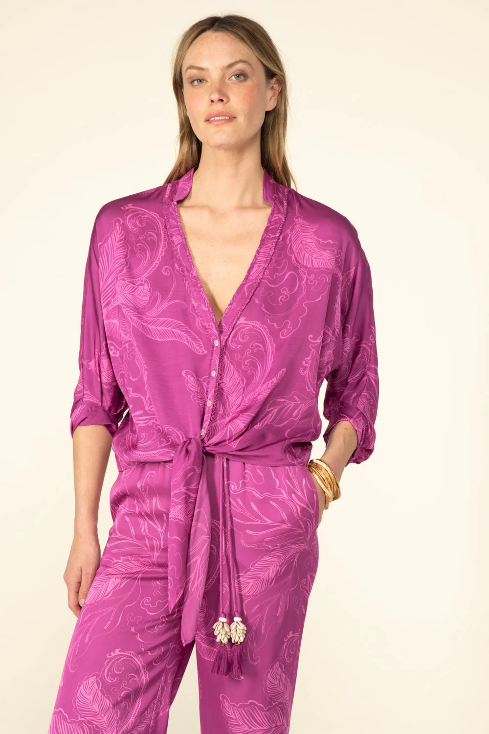 Shirt Azia - Purple Reef