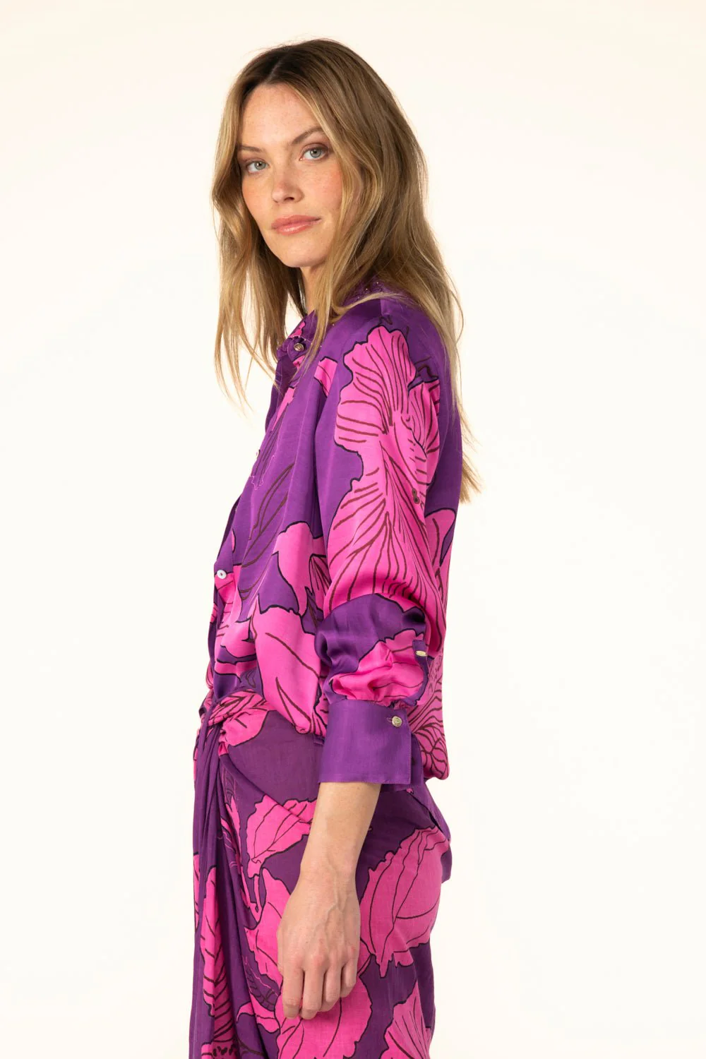 Shirt Eileen - Purple Hibiscus - Image 4