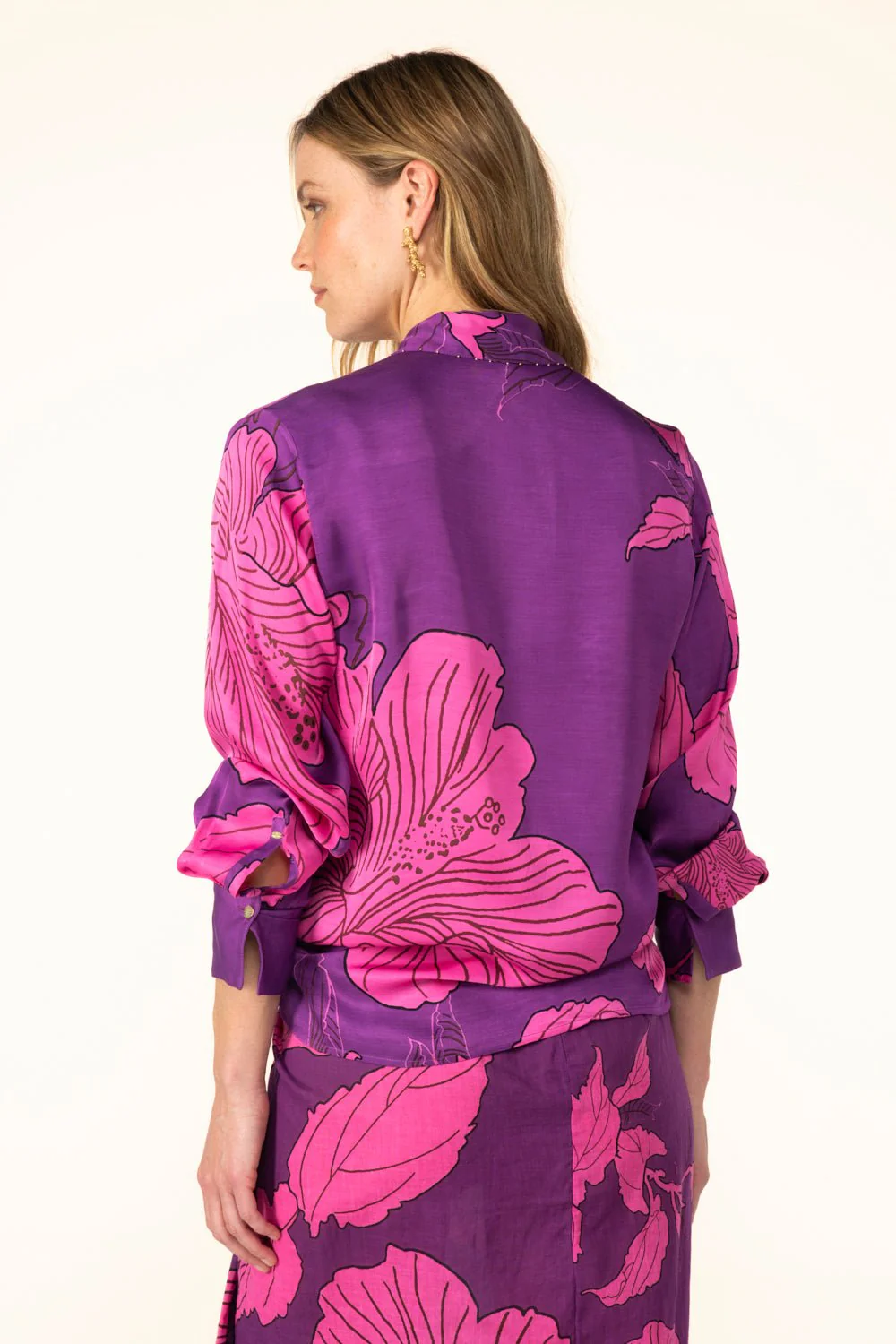 Shirt Eileen - Purple Hibiscus - Image 5