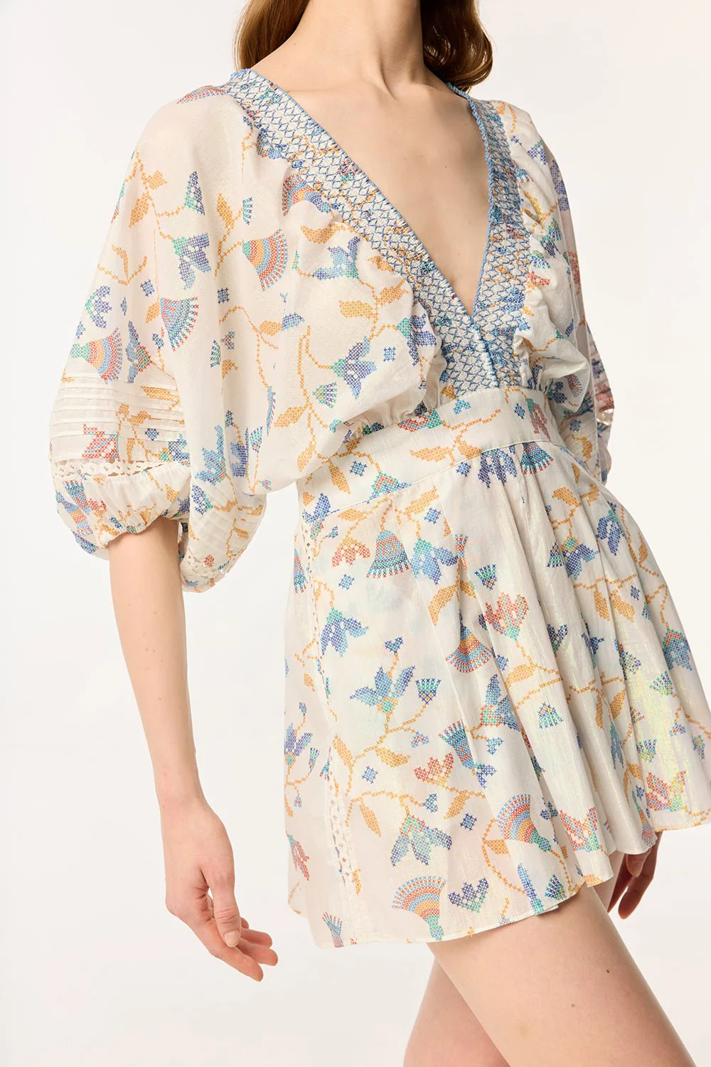 Short Jumpsuit Chantal - Blue Ylang Ylang - Image 4
