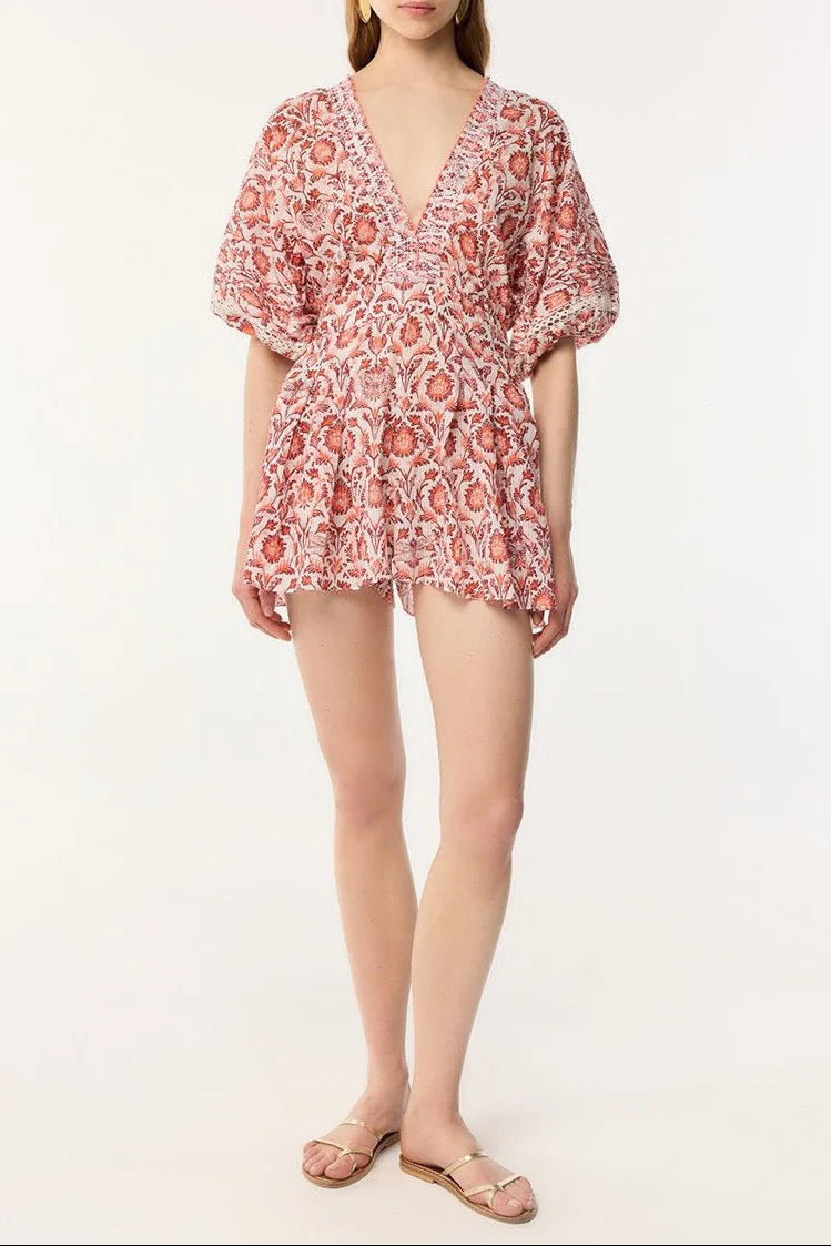 Short Jumpsuit Chantal - Pink Victorian - Image 2