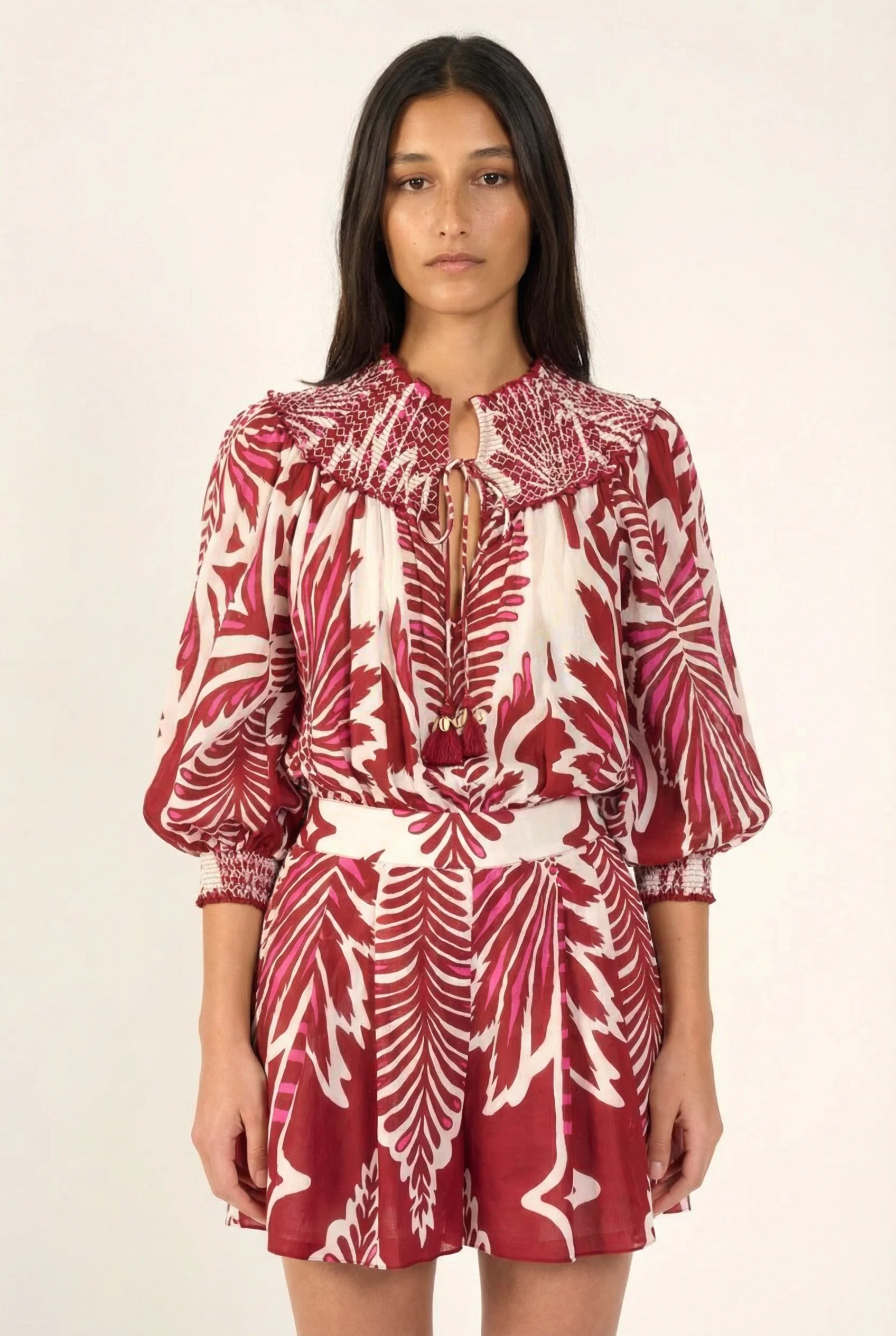 Short Jumpsuit Janna - Bordo Cartagena