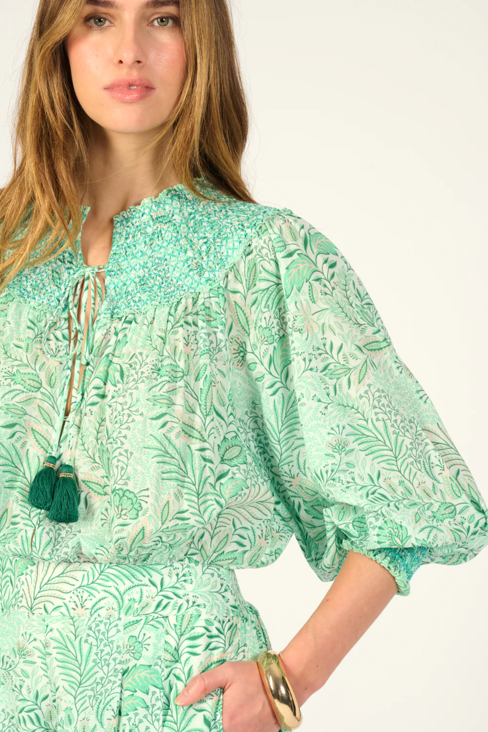 Short Jumpsuit Janna - Green Palmarosa - Image 5