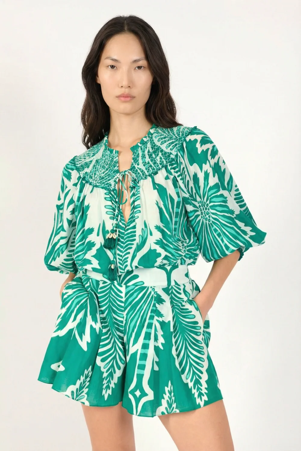 Short Jumpsuit Janna - Mint Cartagena