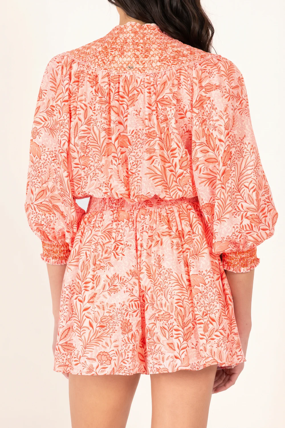 Short Jumpsuit Janna - Orange Palmarosa - Image 5