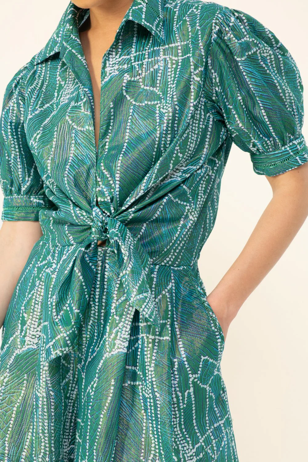 Short Jumpsuit Livia - Green Akoya - Image 6