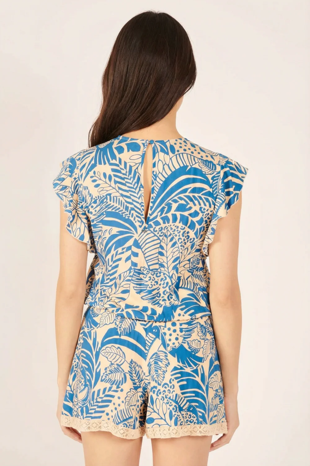 Short Jumpsuit Sasha - Blue Toucan - Image 4