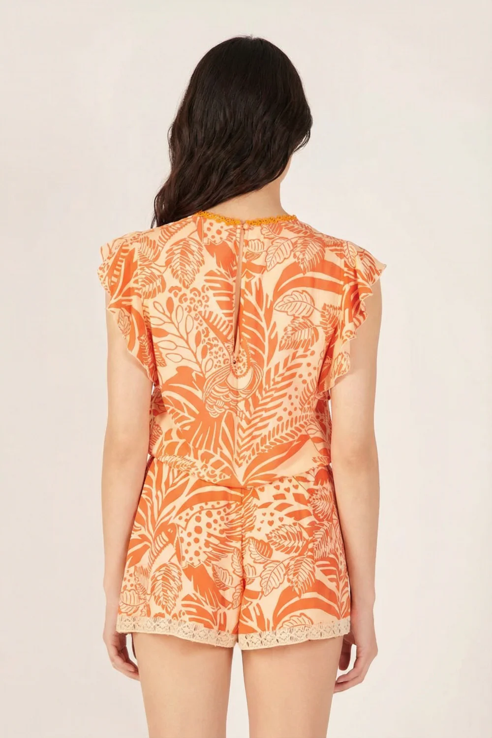 Short Jumpsuit Sasha - Orange Toucan - Image 4