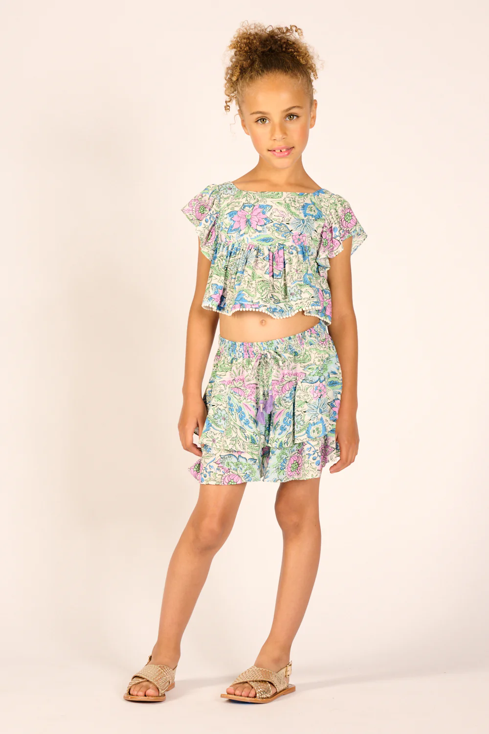 Short Thalia for girls - Blue Nusa - Image 2