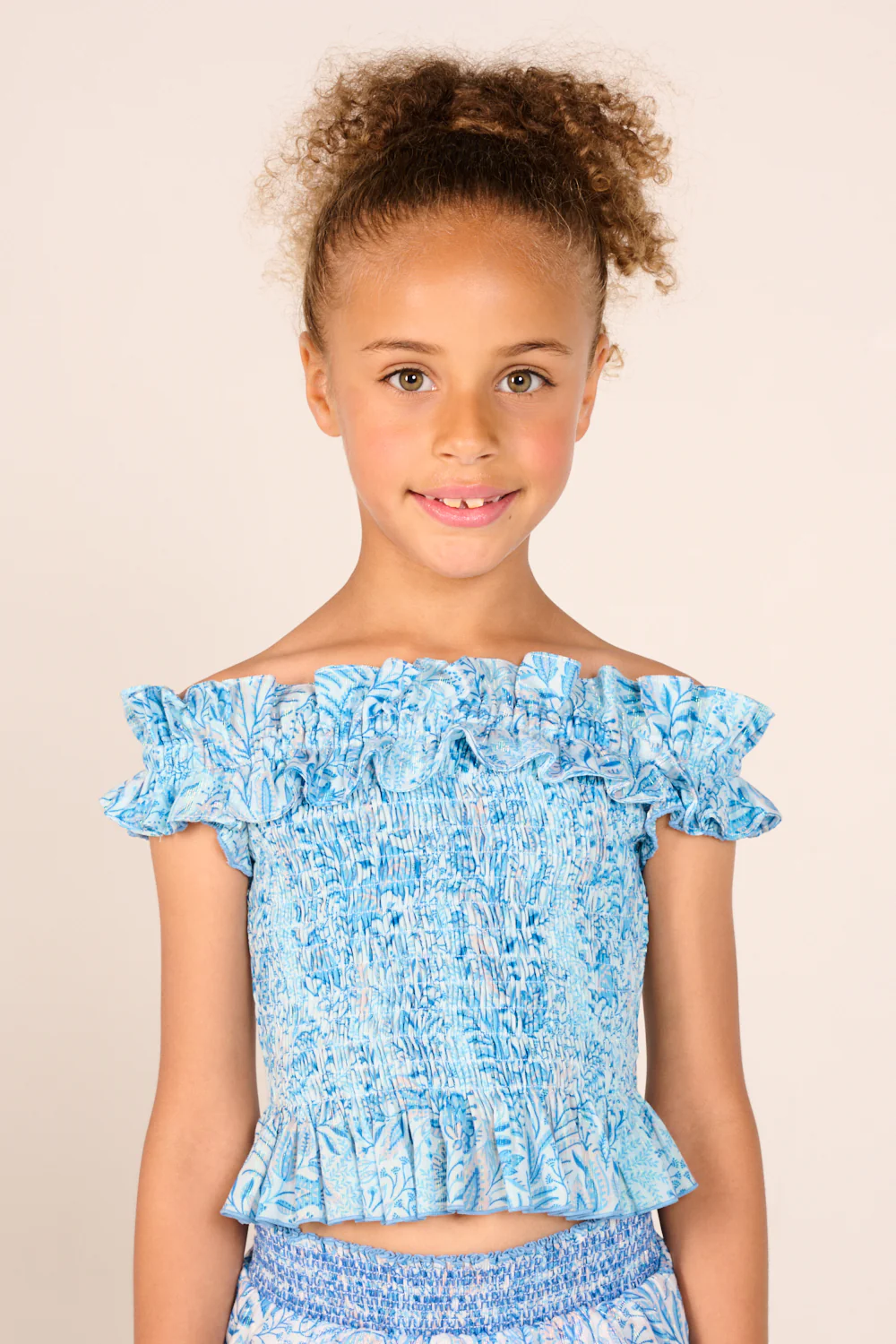 Top Alitza for girls - Blue Palmarosa