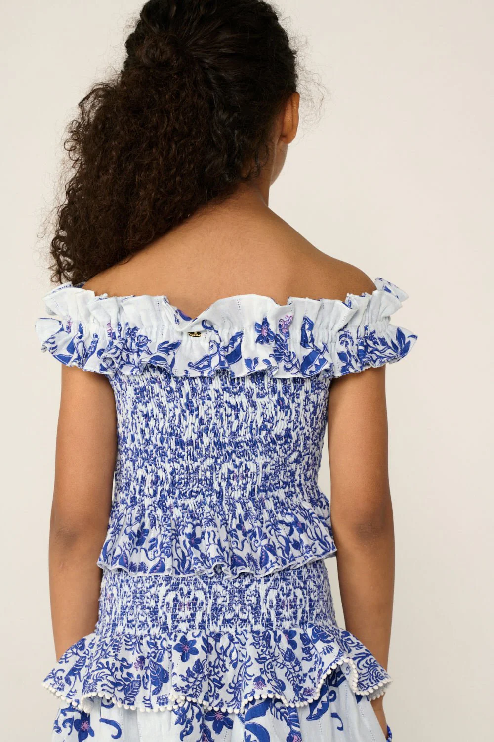 Top Alitza for girls - Blue Tiare - Image 5
