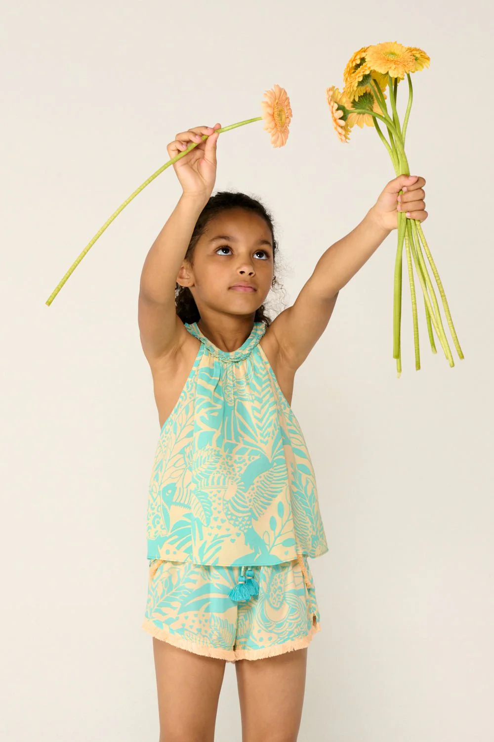 Top Cleo for girls - Aqua Toucan