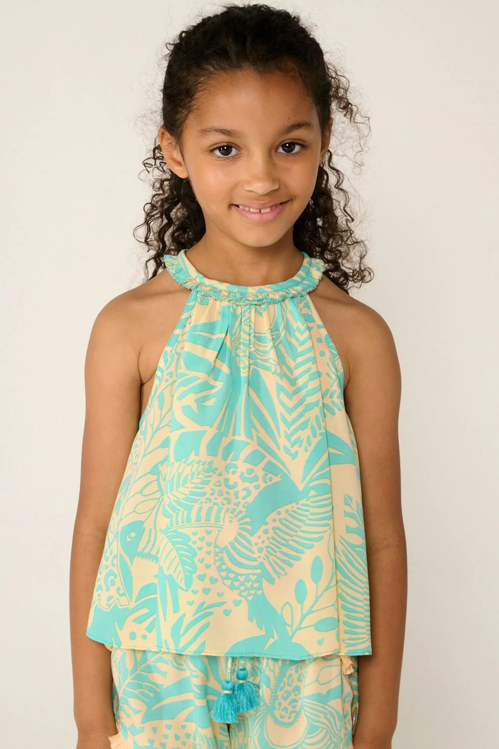 Top Cleo for girls - Aqua Toucan - Image 2