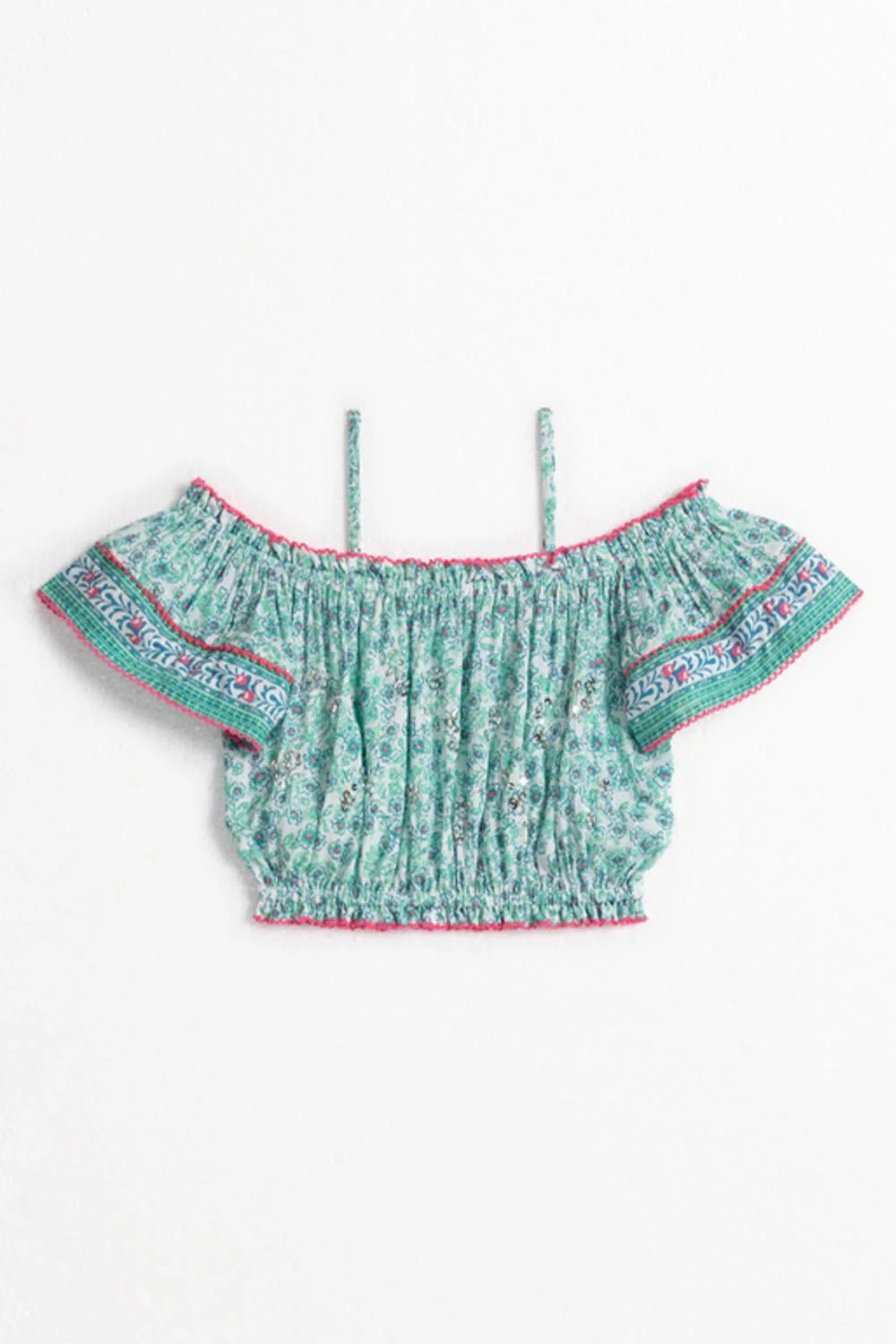 Kids Top Donna - Aqua Anemone - Image 2